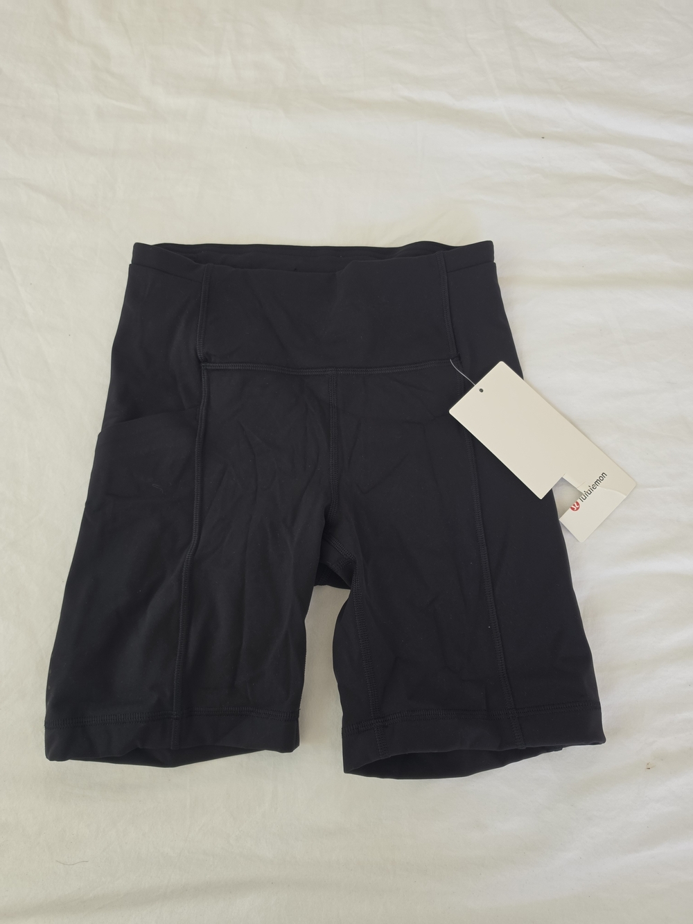 lululemon athletica Black High-Rise Bike Shorts with Pocket